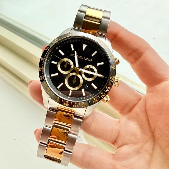 Michael Kors Layton Gold and Silver Chronograph Watch MK8784 - Picture 4 of 7